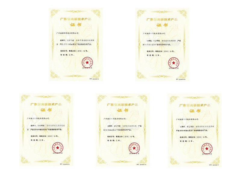 好运来高新技术产品证书