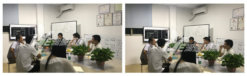 赣州某化工废水处理企业到好运来项目现场考察调研